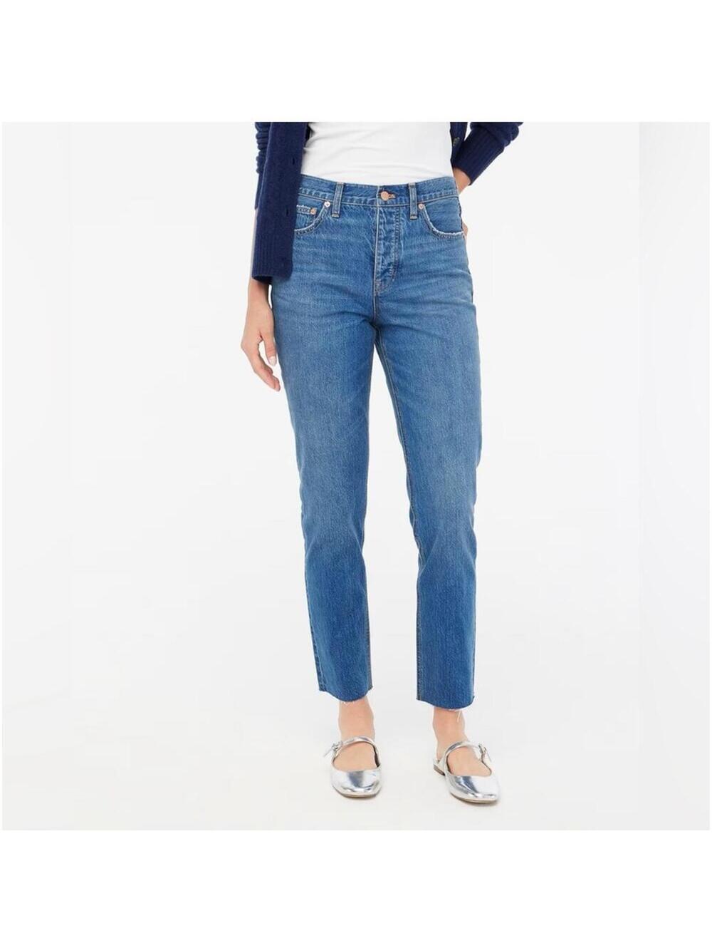 J. Crew Premium Edition High Rise Straight Jean with Button Fly; Size 34